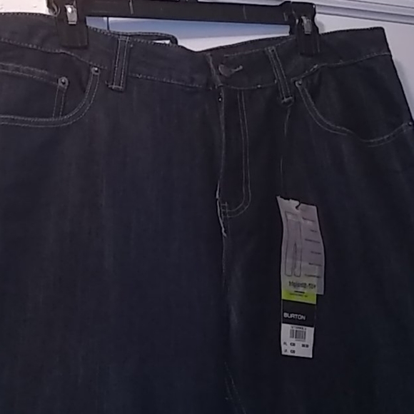 Mens Straight Denim Jeans - Picture 2 of 11